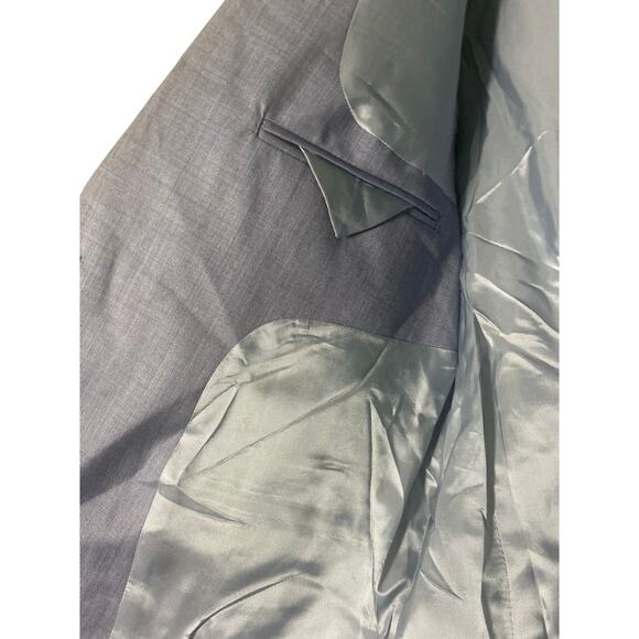 The Kooples Micro Super 110 Sky Blue Wool Blazer Jacket EU 50 (US 40) - Picture 9 of 10